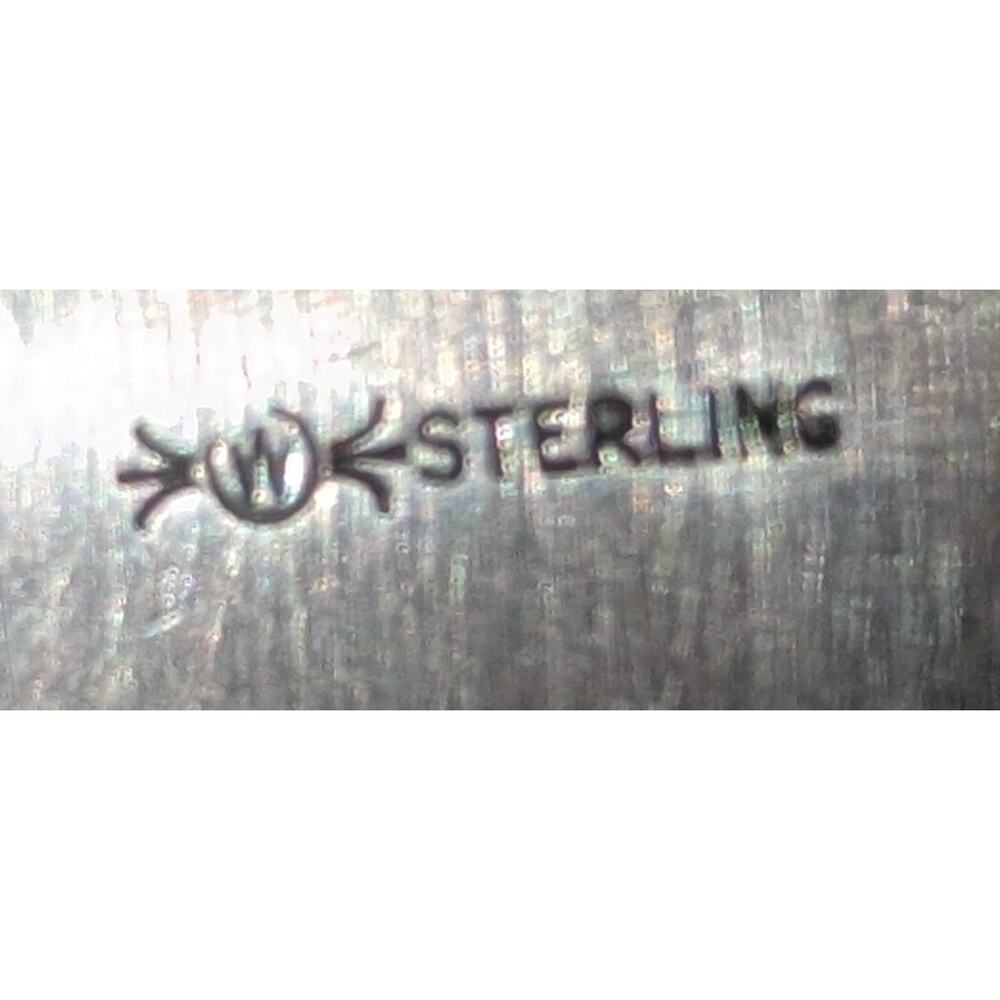 Vintage Frank Whiting Princess Ingrid Sterling Silver Bookmark Art Deco Monogram - Picture 4 of 4